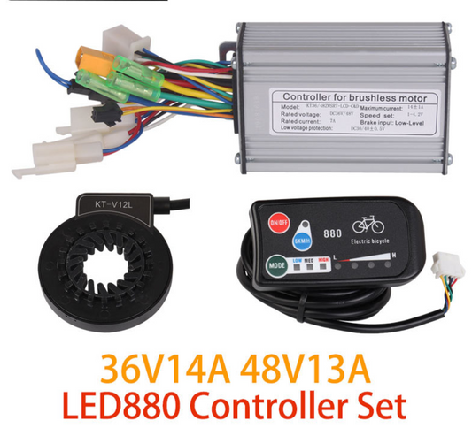 Ebike 36V250W 48V350W Controller Kit LED880 Display Meter PAS Set