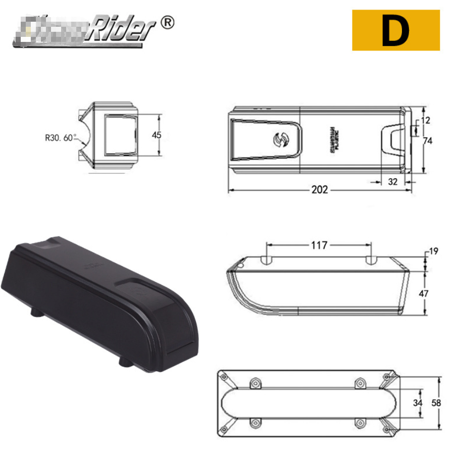 E-Bike Controller Box 250W-1000W Conversion Mountain Bike Controller Enclosure