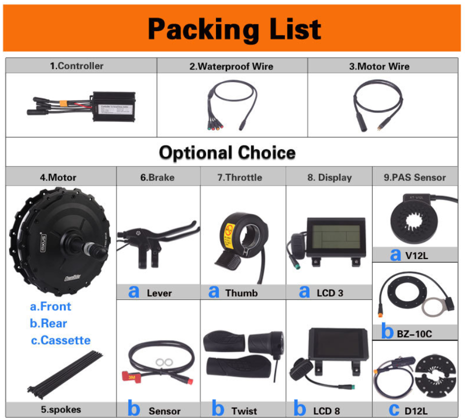 Gear Hub Motor 350W750W Mountain Ebike Assist Parts