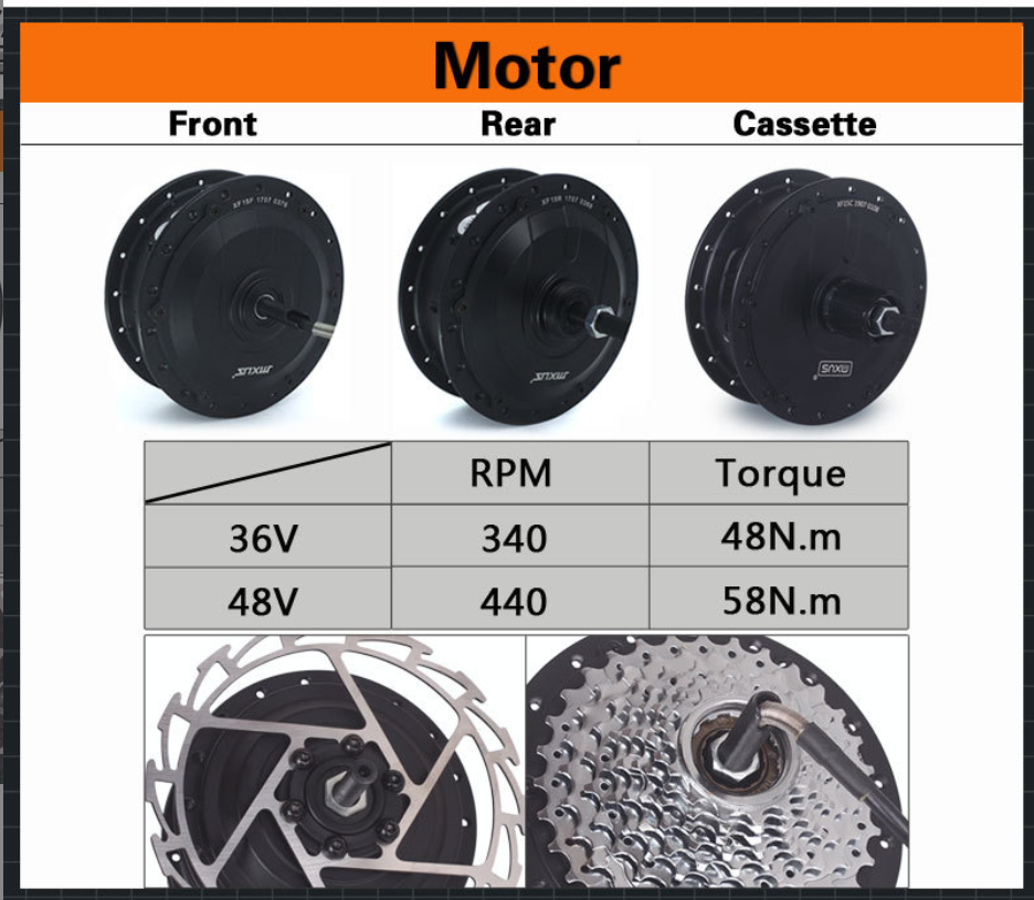 350W / 500W Electric Bicycle Conversion Kit for Mountain Bike Electric Assist Motor