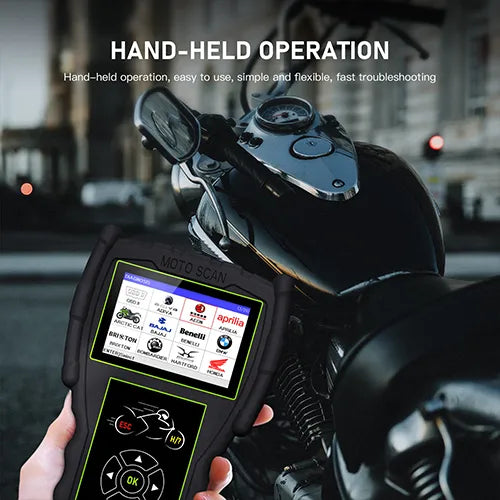 JDiag M100 Pro Motorcycle Diagnostic Scanner OBD2 Fault Diagnostic Tool ,Read/Clear Fault Code, ABS Test, Freeze Data For Kawasaki Yamaha Suzuki