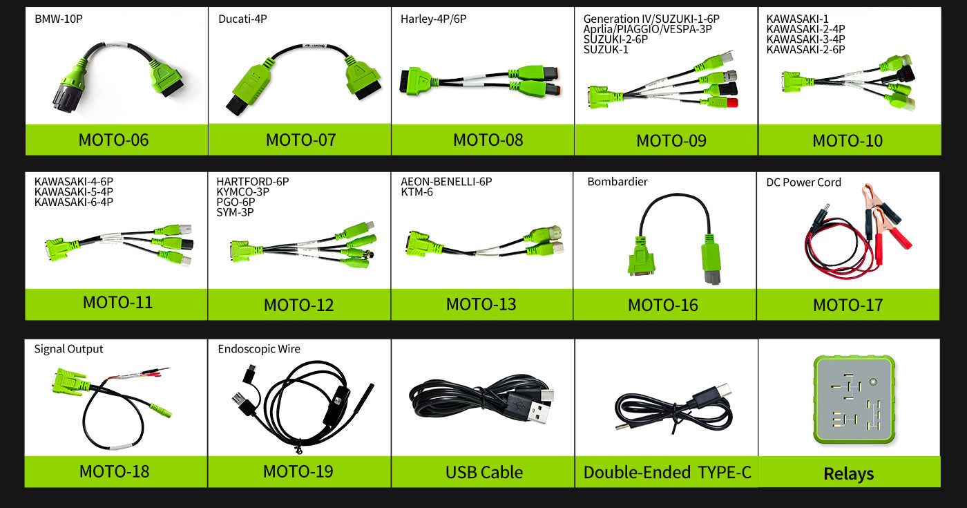 JDiag M400 Motorcycle Diagnostic OBD2 Scanner For Universal Motorcycle 8.0 inch