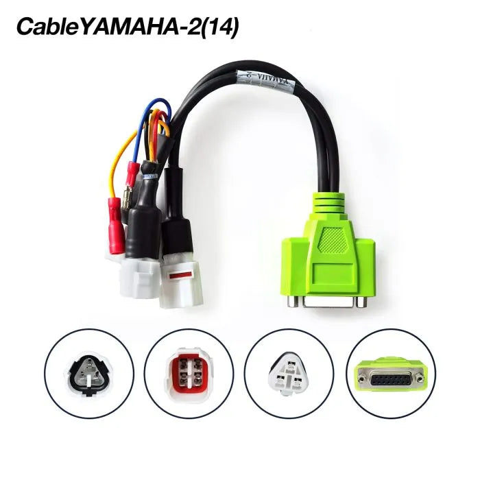 JDiag OBD2 Test Cables, With JDiag M100Pro/M200/M300 Motorcycle Scanner, For BMW-10P, Harley-4P/6P, YAMAHA-3P/4P, HONDA-4P