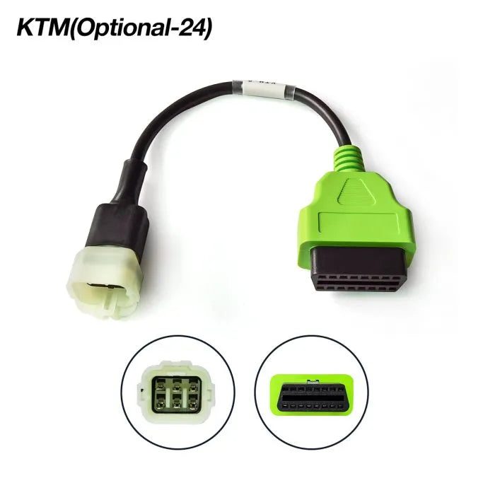 JDiag OBD2 Test Cables, With JDiag M100Pro/M200/M300 Motorcycle Scanner, For BMW-10P, Harley-4P/6P, YAMAHA-3P/4P, HONDA-4P