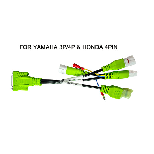 JDiag OBD2 Test Cables, With JDiag M100Pro/M200/M300 Motorcycle Scanner, For BMW-10P, Harley-4P/6P, YAMAHA-3P/4P, HONDA-4P