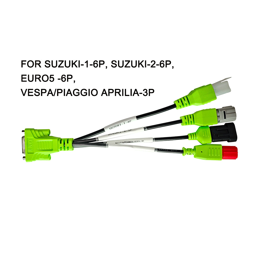 JDiag OBD2 Test Cables, With JDiag M100Pro/M200/M300 Motorcycle Scanner, For BMW-10P, Harley-4P/6P, YAMAHA-3P/4P, HONDA-4P