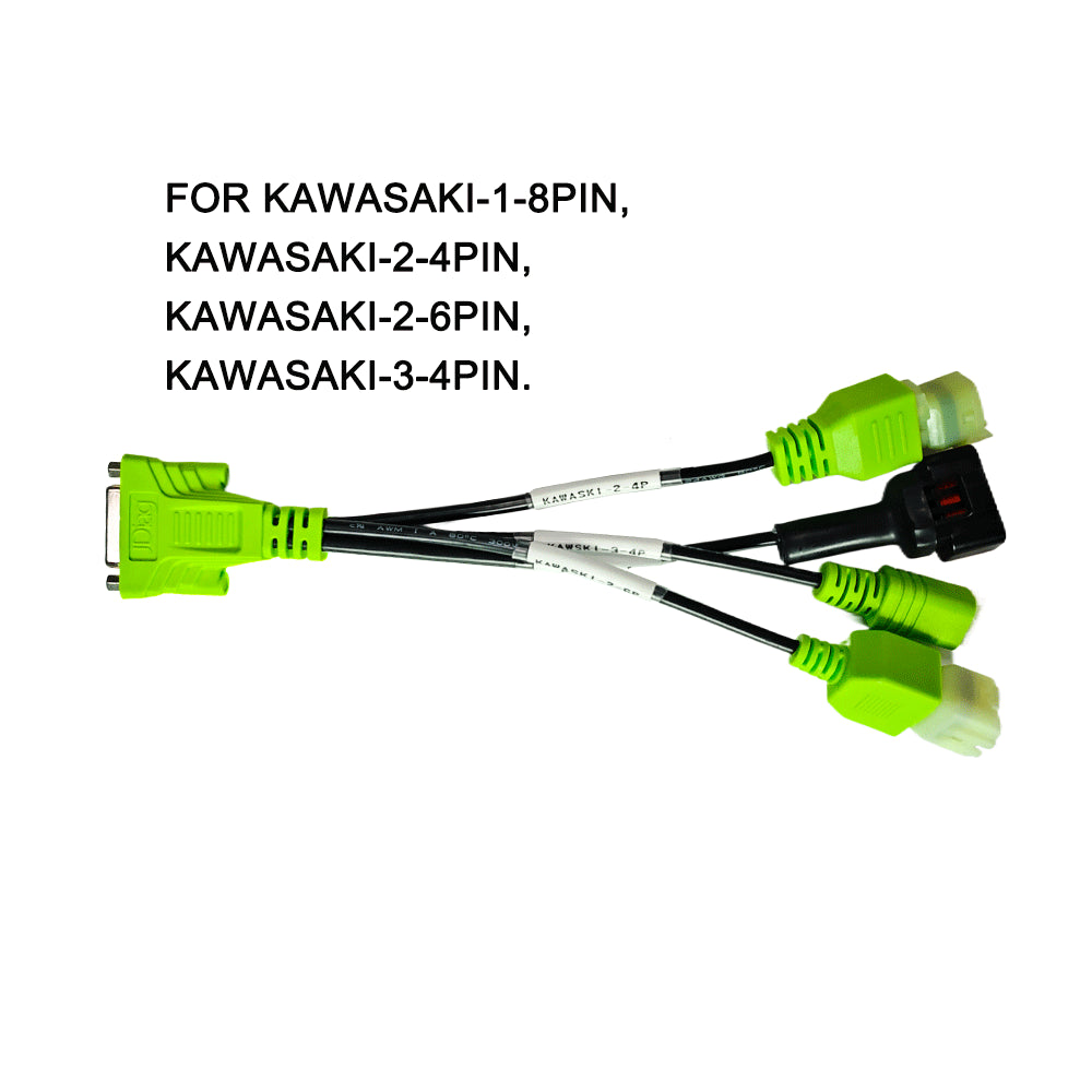 JDiag OBD2 Test Cables, With JDiag M100Pro/M200/M300 Motorcycle Scanner, For BMW-10P, Harley-4P/6P, YAMAHA-3P/4P, HONDA-4P