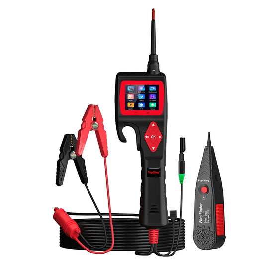 TopDiag P200 Automotive Power Circuit Probe Kit, 12V 24V Electrical Test Tool with Multimeter, Relay Test, Fuel Injector Tester