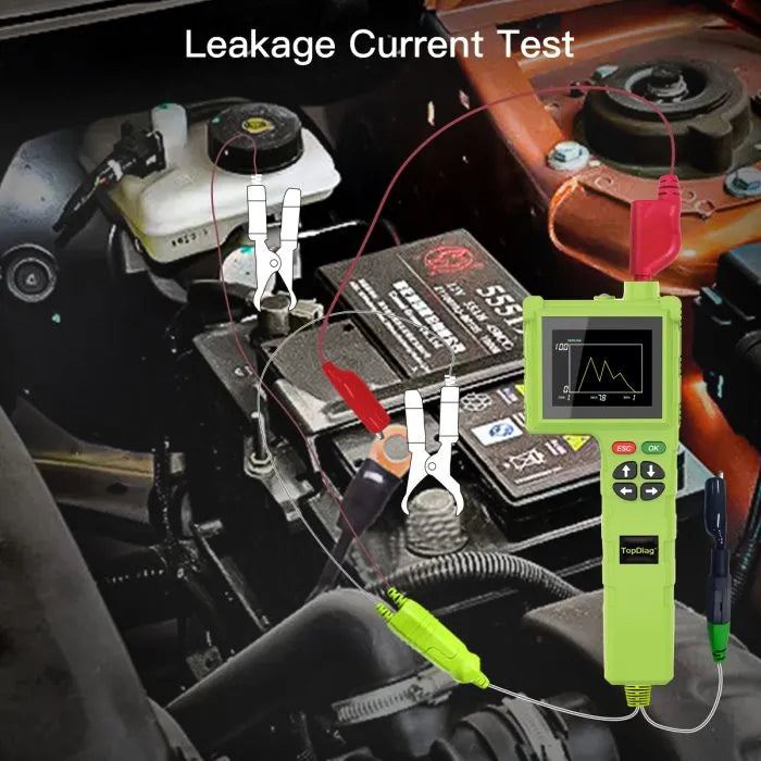 Topdiag P200 Pro Power Circuit Probe Kit 9V-48V Circuit Systems 2025 Automotive Master Edition Circuit Tester Multimeter/Oscilloscope/Fuel Injector Tester/Activating