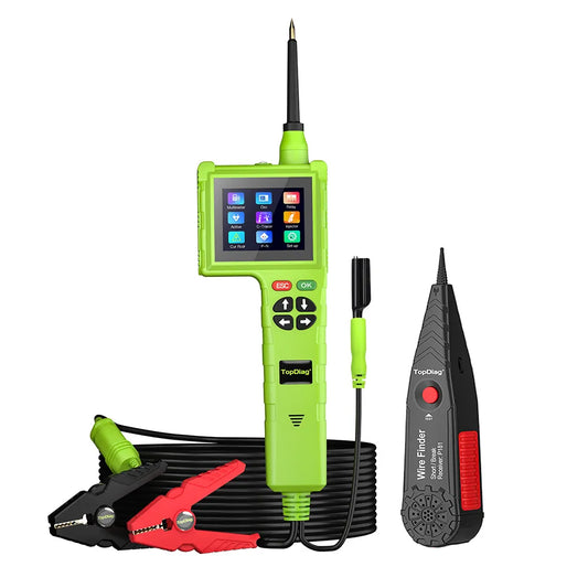 Topdiag P200 Pro Power Circuit Probe Kit 9V-48V Circuit Systems 2025 Automotive Master Edition Circuit Tester Multimeter/Oscilloscope/Fuel Injector Tester/Activating