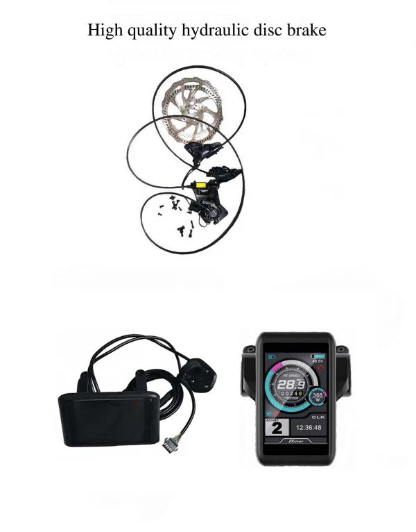 48V 3000W Stealth Bomber Electric Beach Cruiser With 26" x 2.6" Wheels And 31.2Ah Lithium Battery