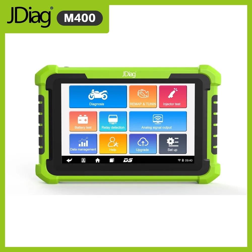 JDiag M400 Motorcycle Diagnostic OBD2 Scanner For Universal Motorcycle 8.0 inch